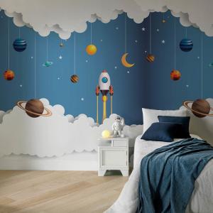 Painel  Espaço Papel Padrão ou Adesivo Sob Medida - Valor referente a 1m², utilize a calculadora abaixo e veja quantos m² irá precisa para sua parede.  Por favor escolher Papel ou Adesivo  Recomendamos acrescentar 10cm tanto na largura quanto na altura por medida de segurança.