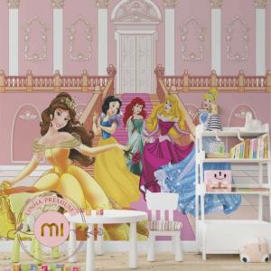 Painel Princesas Vinil - Autocolante Sob Medida - Valor referente a 1m², utilize a calculadora abaixo e veja quantos m² irá precisa para sua parede.  Fosco - Por favor escolher Liso ou Texturizado  Recomendamos acrescentar 10cm tanto na largura quanto na altura por medida de segurança.