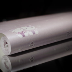 Papel de Parede Infantil Hello Kitty Vinilizado 10m linear X 0,53cm de largura    